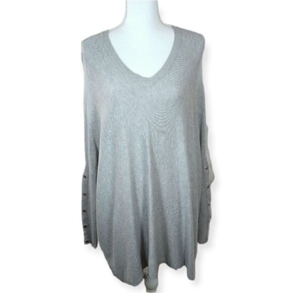 RXB GRAY DOLMAN SLEEVE OVERSIZED SWEATER SZ.S EUC - Picture 1 of 8